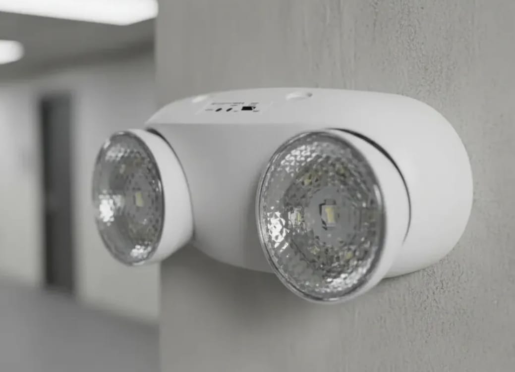 Lámpara de emergencia LED de dos faroles